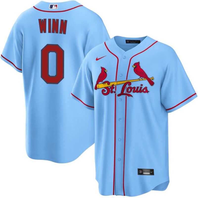 686318b58924b_1 Men's St. Louis Cardinals #0 Masyn Winn Blue Home Limited Jersey