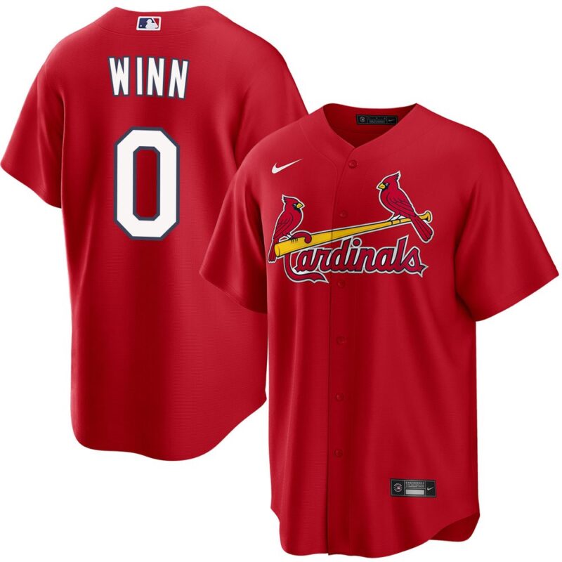 686318b8bb6b7_1 Men's St. Louis Cardinals #0 Masyn Winn Red Home Limited Jersey