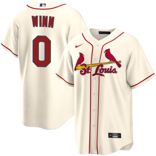 686318c767f24_1 Men's St. Louis Cardinals #0 Masyn Winn Cream Home Limited Jersey