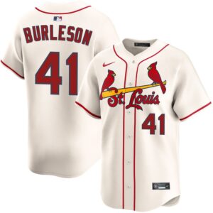 686318cd7240e_1 Men's St. Louis Cardinals #41 Alec Burleson Cream Home Limited Jersey