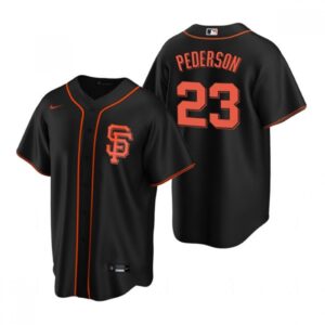 686318e33fe3e_1 Men's San Francisco Giants #23 Joc Pederson Black Cool Base Stitched Jersey