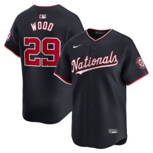 686318f497d42_1 Men's Washington Nationals #29 James Wood Nike Navy Alternate Limited Player Jersey