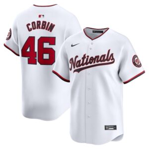 6863190596fb6_1 Men's Washington Nationals #46 Patrick Corbin Nike White Home Limited Player Jersey