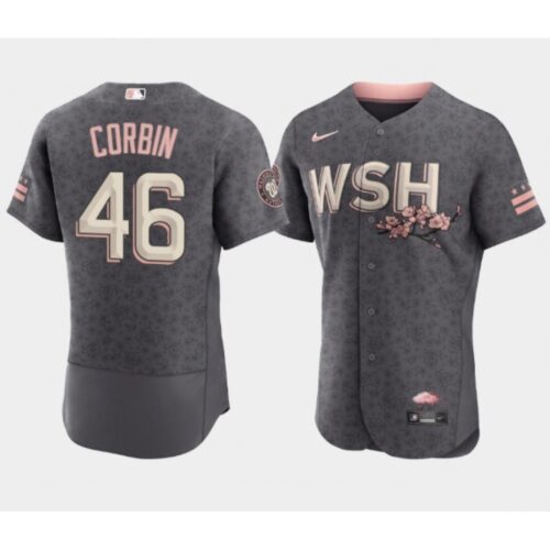 6863191d7fdf8_1 Men's Washington Nationals #46 Patrick Corbin 2022 Grey City Connect Cherry Blossom Flex Base Stitched MLB Jersey