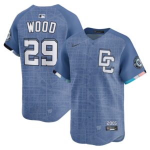 6863192a04231_1 Men's Washington Nationals #29 James Wood Nike Blue 2025 City Connect Limited Jersey