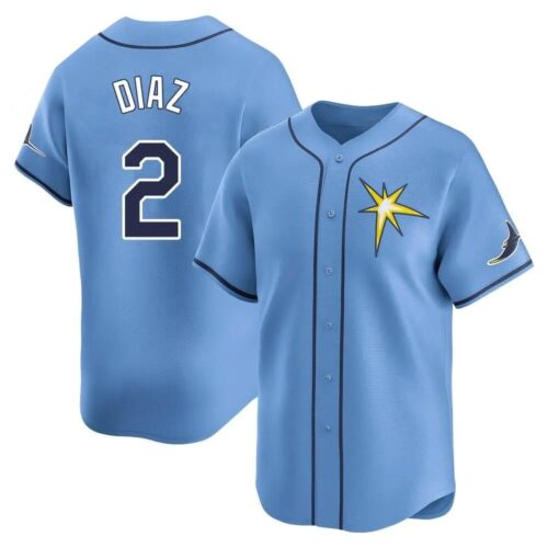 6863194122ed7_1 Men's Tampa Bay Rays #2 Yandy Diaz Nike Blue Home Elite Player Jersey