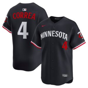 686319440c238_1 Men's Minnesota Twins #4 Carlos Correa Nike Navy Alternate Limited Jersey