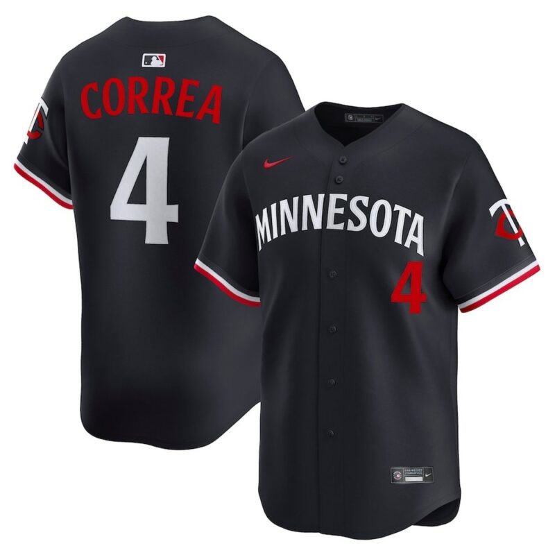 686319440c238_1 Men's Minnesota Twins #4 Carlos Correa Nike Navy Alternate Limited Jersey
