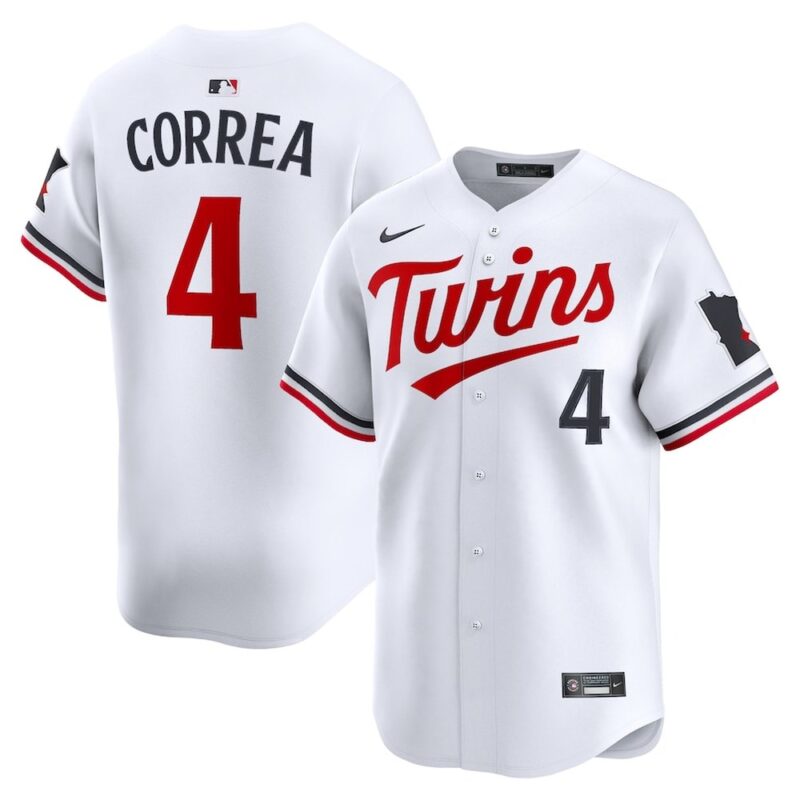 6863196c22b80_1 Men's Minnesota Twins #4 Carlos Correa Nike White Home Limited Player Jersey