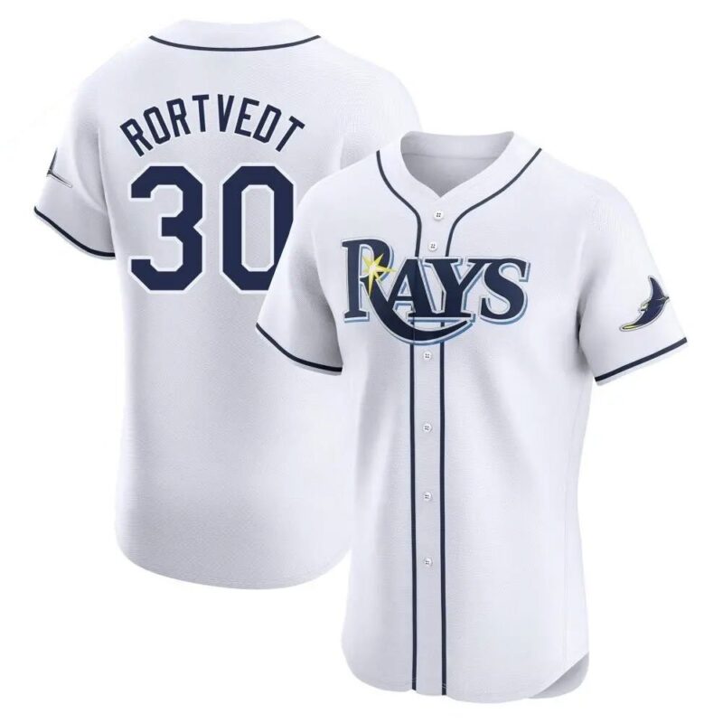 6863196ef3754_1 Men's Tampa Bay Rays #30 Ben Rortvedt Nike White Home Elite Player Jersey