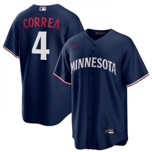 686319875d597_1 Men's Minnesota Twins #4 Carlos Correa Navy Cool Base Stitched Jersey