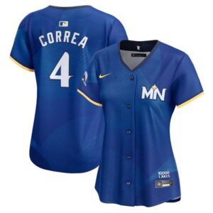686319a6f3c2b_1 Women's Minnesota Twins #4 Carlos Correa Royal 2024 City Connect Limited Jersey