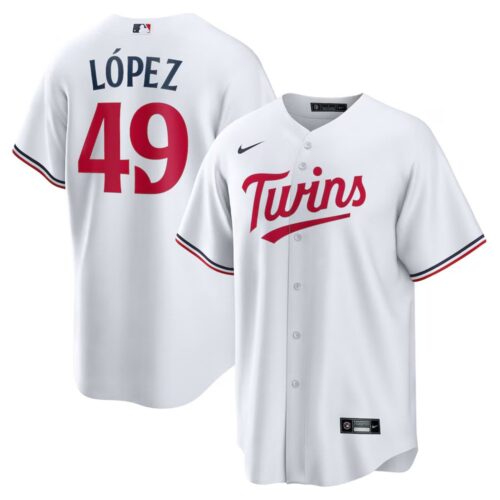 686319bee65b4_1 Men's Minnesota Twins #49 Pablo Lopez Nike White Home Replica Player Jersey