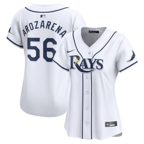686319d301bda_1 Women's Tampa Bay Rays #56 Randy Arozarena Nike White Home Limited Player Jersey