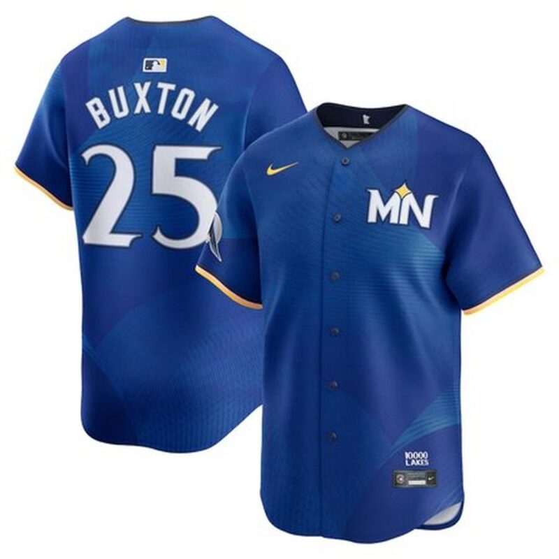 686319df7e50f_1 Men's Minnesota Twins #25 Byron Buxton Royal 2024 City Connect Limited Jersey