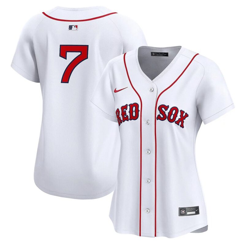 68631a8359705_1 Women's Boston Red Sox #7 Masataka Yoshida White Home Limited Player Jersey