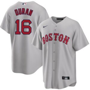 68631a85b362c_1 Men's Boston Red Sox #16 Jarren Duran Nike Gray Home Replica Player Jersey