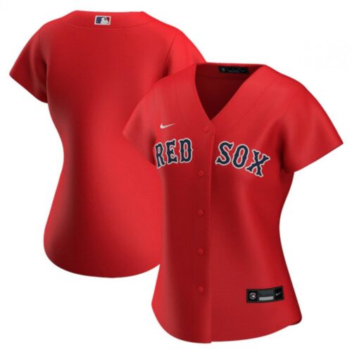 68631a88a7359_1 Women's Boston Red Sox Customized Red Stitched MLB Jersey(Run Small)