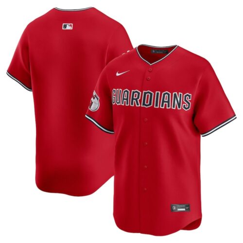 68631ae20f689_1 Men's Cleveland Guardians Red Home Limited Player Jersey