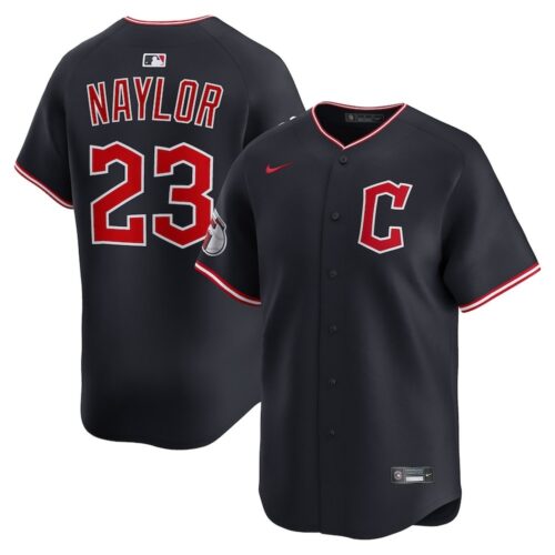 68631afa8e79f_1 Men's Cleveland Guardians #23 Bo Naylor Black Home Limited Player Jersey