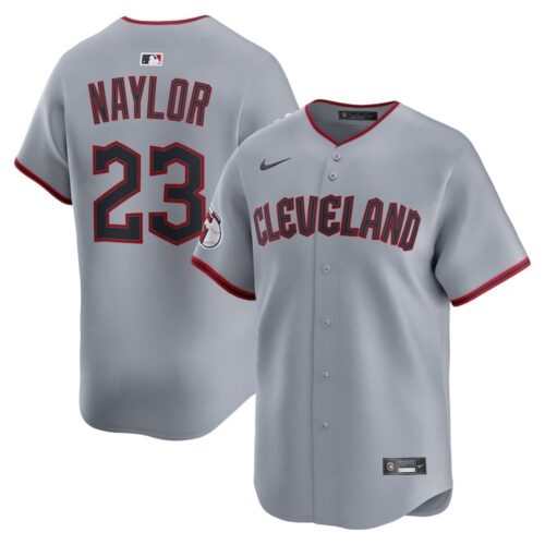68631b20454fb_1 Men's Cleveland Guardians #23 Bo Naylor Gray Home Limited Player Jersey