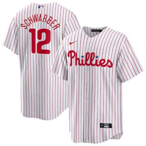 68631b694dccb_1 Men's Philadelphia Phillies #12 Kyle Schwarber White Cool Base Stitched Jersey
