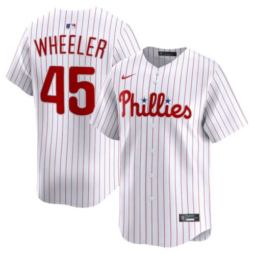 68631b6c9df8b_1 Men's Philadelphia Phillies #45 Zack Wheeler White Home Limited Player Jersey