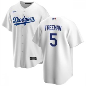 68631bb01c3f9_1 Men's Los Angeles Dodgers #5 Freddie Freeman White Cool Base Stitched Baseball Jersey