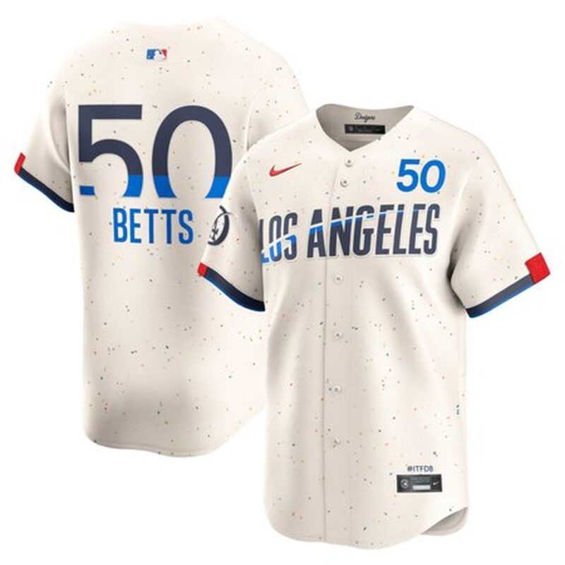 68631bcb53b1e_1 Men's Los Angeles Dodgers #50 Mookie Betts Cream 2024 City Connect Limited Player Jersey