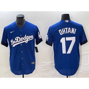 68631bce39788_1 Men's Los Angeles Dodgers #17 Shohei Ohtani Royal City Connect Cool Base With Patch Stitched Baseball Jersey
