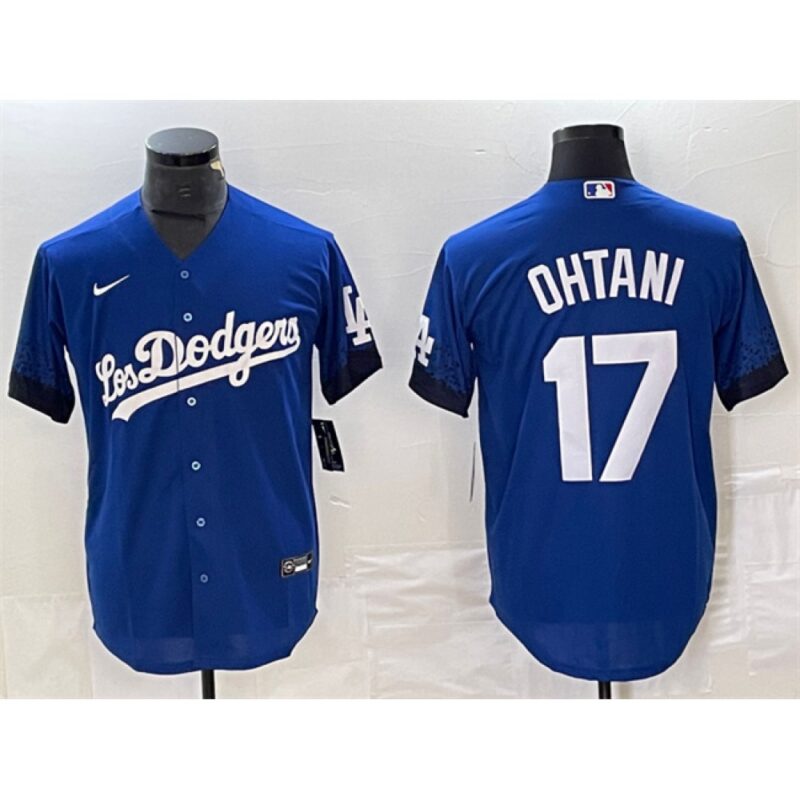 68631bce39788_1 Men's Los Angeles Dodgers #17 Shohei Ohtani Royal City Connect Cool Base With Patch Stitched Baseball Jersey