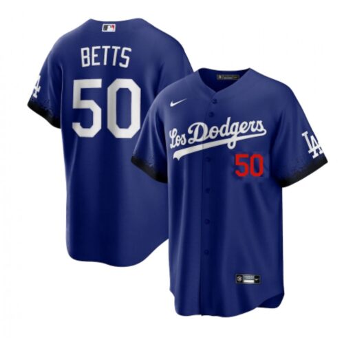 68631bd12a3ae_1 Men's Los Angeles Dodgers #50 Mookie Betts 2021 Royal City Connect Cool Base Stitched Baseball Jersey