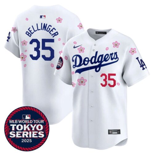 68631c044db51_1 Men's Los Angeles Dodgers #35 Cody Bellinger White Tokyo 2025 Cool Base Stitched Baseball Jersey