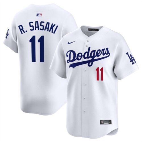 68631c15be61d_1 Men's Los Angeles Dodgers #11 Roki Sasaki White 2025 Home Limited Stitched Baseball Jersey