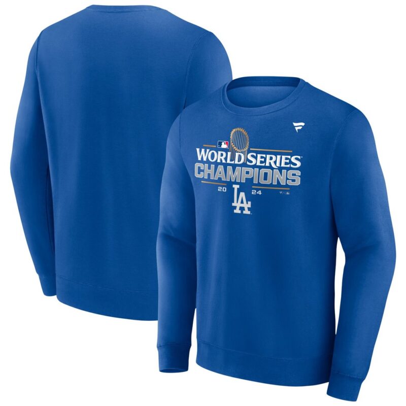 68631cfba7e22_1 Men's Los Angeles Dodgers Royal 2024 World Series Champions Sweatshirt