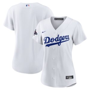 68631da873105_1 Women's Los Angeles Dodgers White 2024 World Series Champions Home Replica Jersey