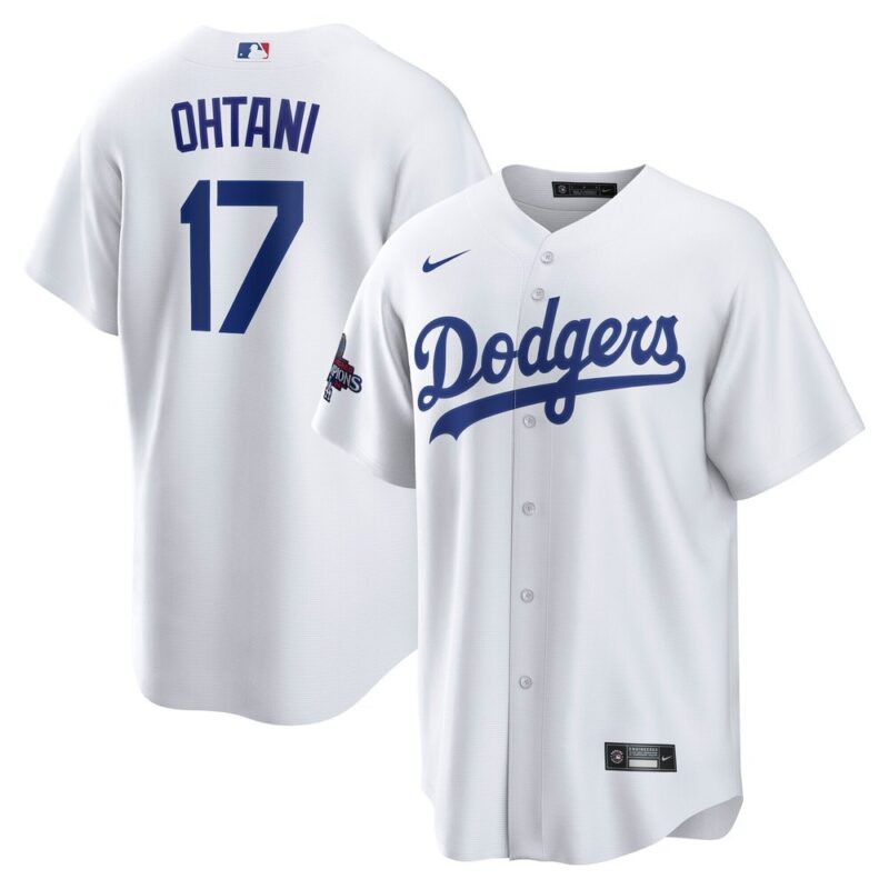 68631dad244b7_1 Men's Los Angeles Dodgers #17 Shohei Ohtani White 2024 World Series Champions Big &Tall Replica Player Jersey