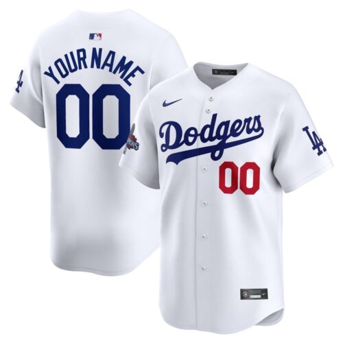 68631db56a59a_1 Men's Los Angeles Dodgers White 2024 World Series Champions Home Custom Limited Jersey