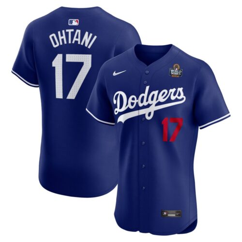 68631dd55a273_1 Men's Los Angeles Dodgers #17 Shohei Ohtani Royal 2024 World Series Alternate Elite Player Jersey