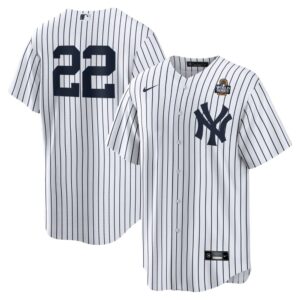 68631e1b4a016_1 Men's New York Yankees #22 Juan Soto White 2024 World Series Home Replica Player Jersey