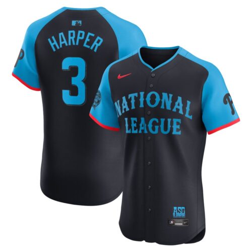 68631e243a4db_1 Men's National League Bryce Harper Navy 2024 MLB All-Star Game Elite Player Jersey