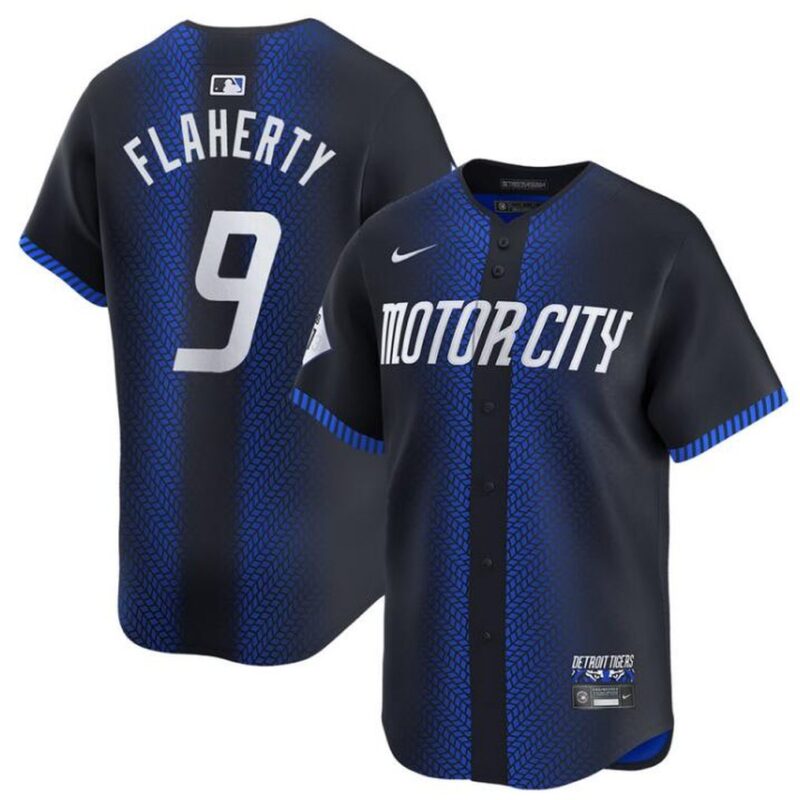 68631e3182f35_1 Men's Detroit Tigers #9 Jack Flaherty 2024 Navy City Connect Cool Base Limited Stitched Jersey
