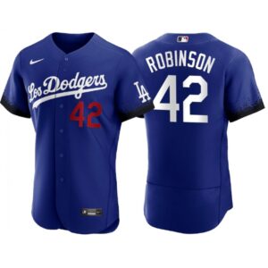 68631e4174bde_1 Men's Los Angeles Dodgers #42 Jackie Robinson 2021 Royal City Connect Flex Base Stitched Baseball Jersey