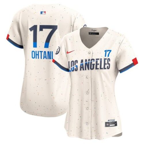 68631e5b06fac_1 Women's Los Angeles Dodgers #17 Shohei Ohtani Cream 2024 City Connect Limited Player Jersey