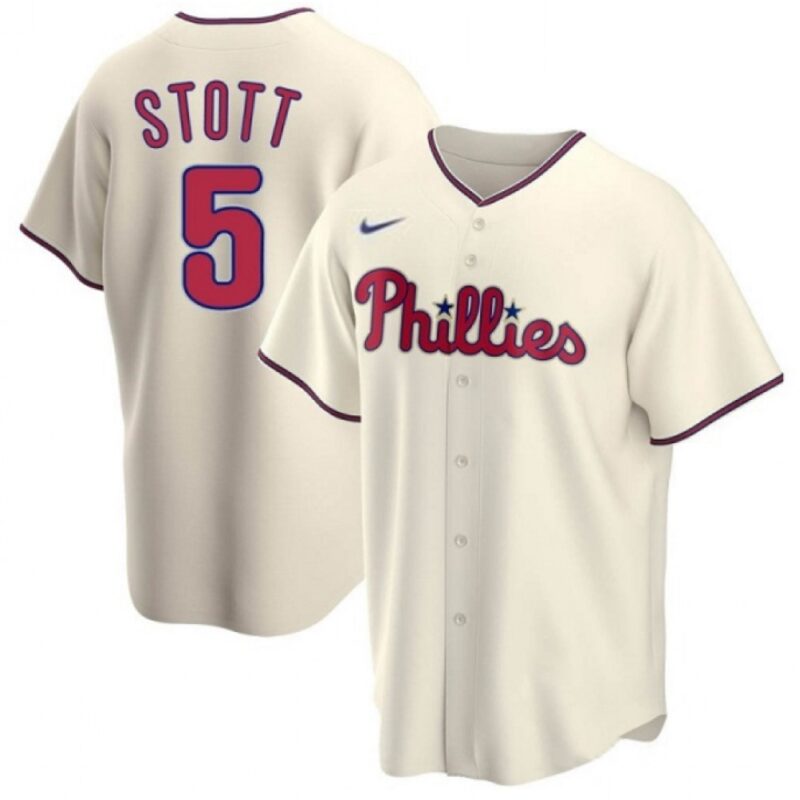 68631ef672f29_1 Youth Philadelphia Phillies #5 Bryson Stott Cream Cool Base Stitched Baseball Jersey
