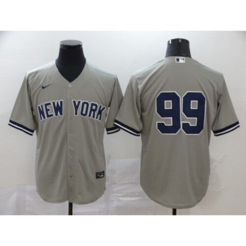 68631f1cc2df1_1 Men's New York Yankees #99 Aaron Judge Grey Cool Base Stitched MLB Jersey