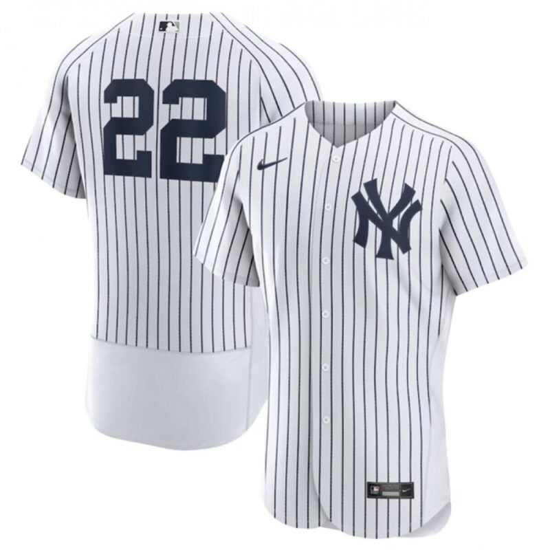68631f2aeeb30_1 Men's New York Yankees #22 Juan Soto White Flex Base Stitched Baseball Jersey