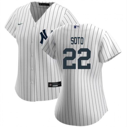 68631f30cfaf5_1 Women's New York Yankees #22 Juan Soto White Cool Base Stitched Jersey(Run Small)