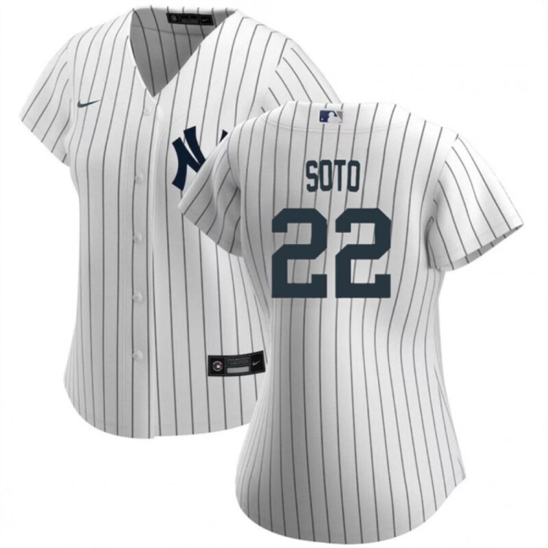 68631f30cfaf5_1 Women's New York Yankees #22 Juan Soto White Cool Base Stitched Jersey(Run Small)