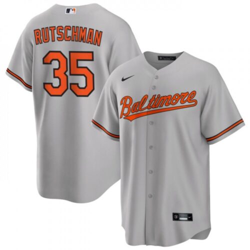 68631f3e49cad_1 Men's Baltimore Orioles #35 Adley Rutschman Grey Cool Base Stitched Jersey